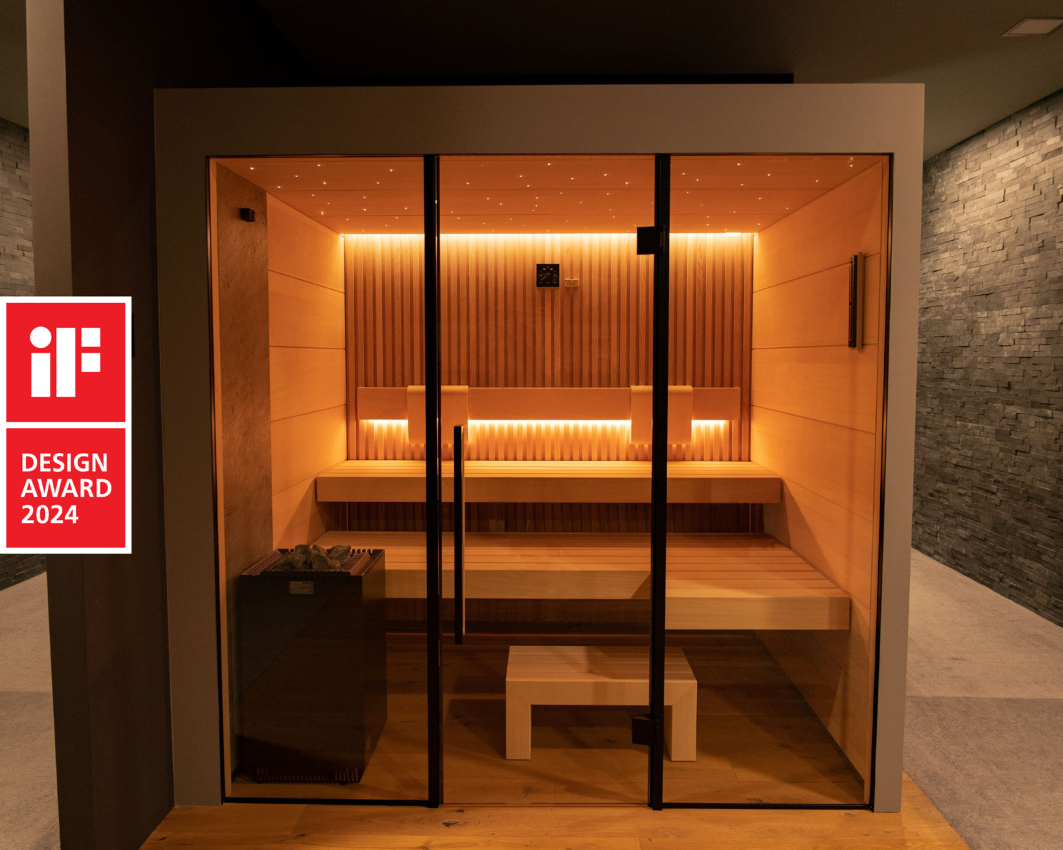 Die TAO CONTI Sauna hat den renommierten iF DESIGN AWARD gewonnen!