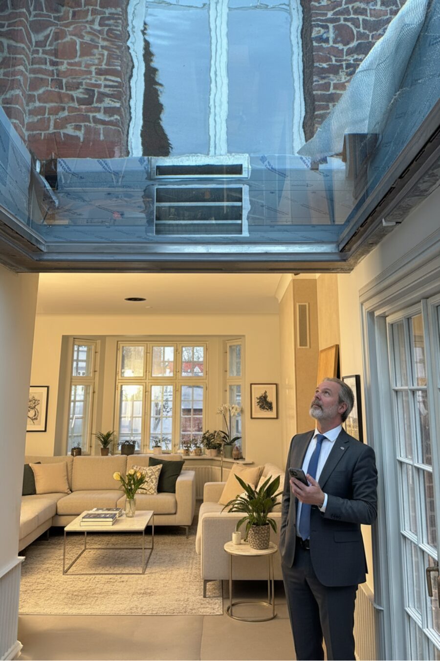 proskleny bazen dansko